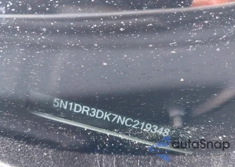 2022 Nissan Pathfinder Platinum 4Wd из США, поврежденный, VIN 5N1DR3DK7NC219348